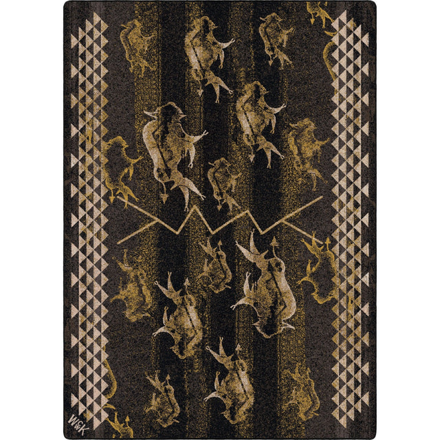 American Dakota Will K Buffalo Rising True Earth Rug - 0786TER234