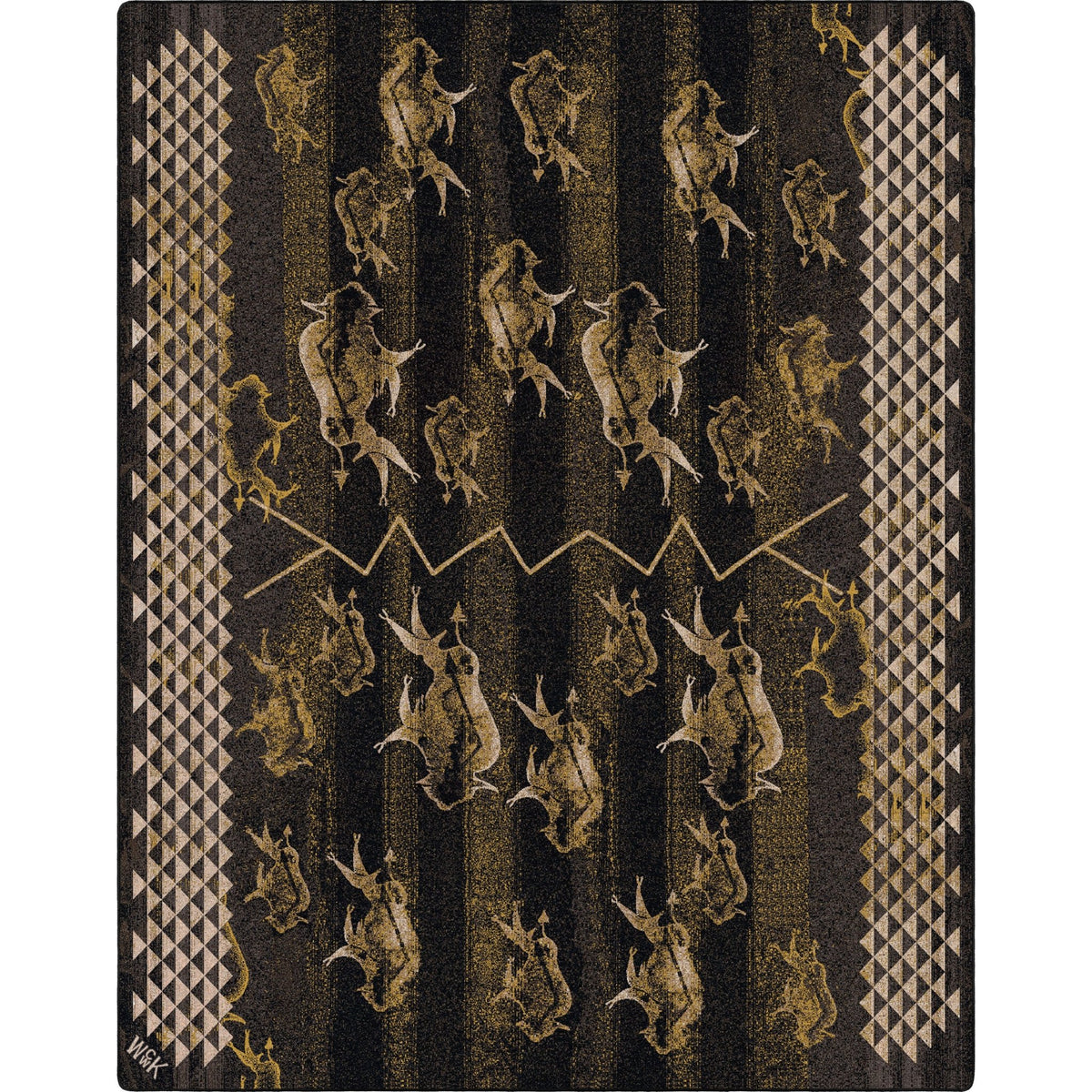 American Dakota Will K Buffalo Rising True Earth Rug - 0786TER234