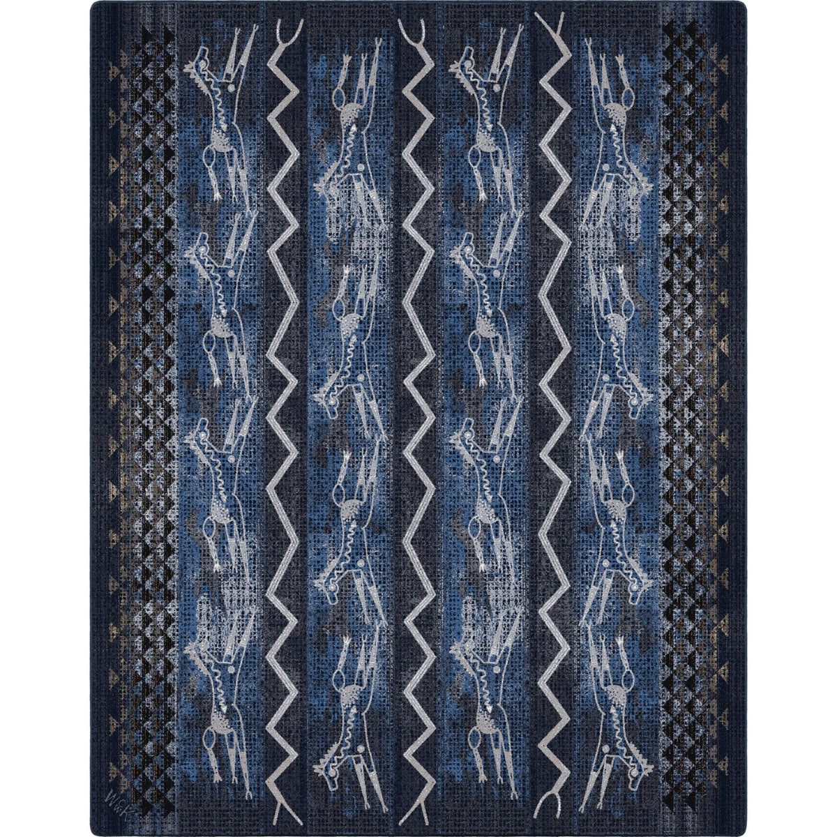 American Dakota Will K Plains Speak Midnight Rug - 0785MNT234