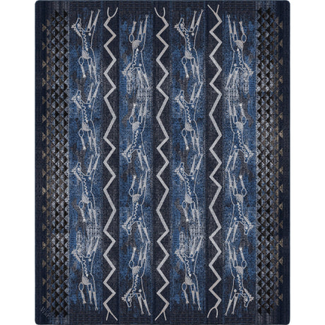 American Dakota Will K Plains Speak Midnight Rug - 0785MNT234