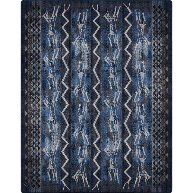 American Dakota Will K Plains Speak Midnight Rug - 0785MNT234