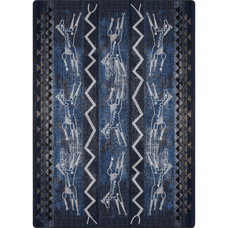 American Dakota Will K Plains Speak Midnight Rug - 0785MNT234
