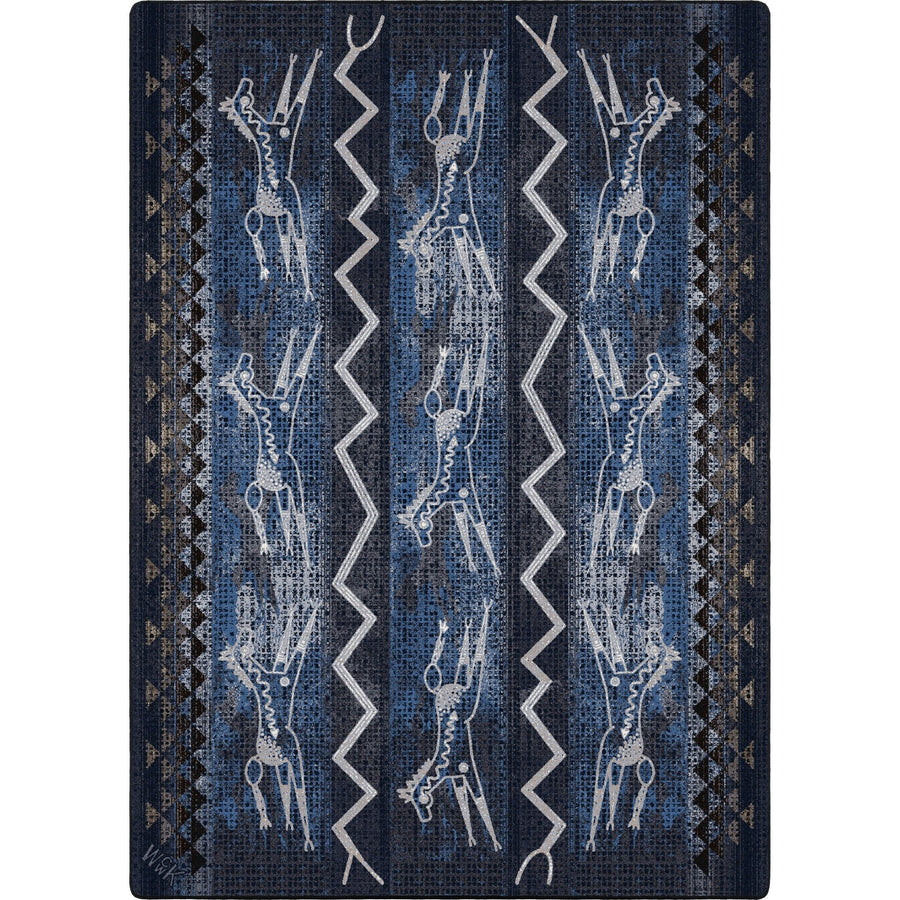 American Dakota Will K Plains Speak Midnight Rug - 0785MNT234