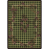 American Dakota Wooded Pines Green Rug - 0180GRN234