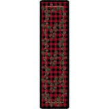 American Dakota Wooded Pines Red Rug - 0180RED234