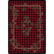 American Dakota Wooded Pines Red Rug - 0180RED234