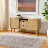 Surya Amelie Aml-2387 Black, Blush, Medium Brown, Dark Brown, Cream, Beige Rug.