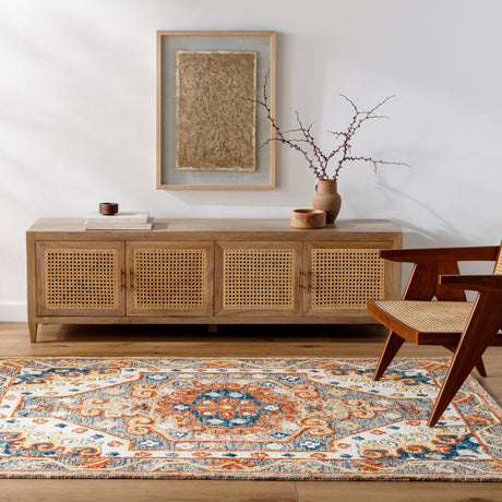 Surya Amita Amz-2300 Copper, Natural, Camel, Sage, Mocha, Khaki, Tan, Metallic - Silver Rug.