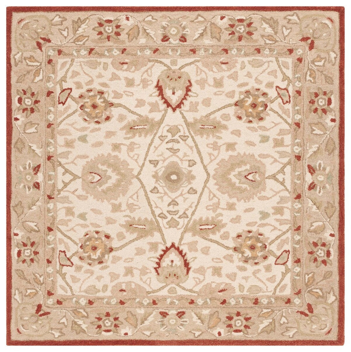 Safavieh Anatolia An512E Ivory / Rust Rugs