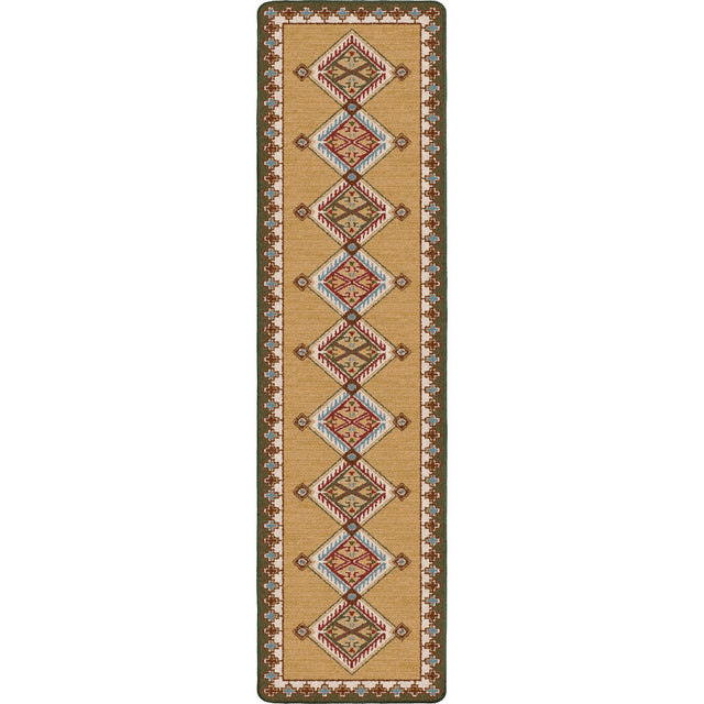 American Dakota Ancestry Green Rug