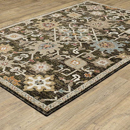 Oriental Weavers Sphinx Andorra 2396B Brown/ Multi Area Rug