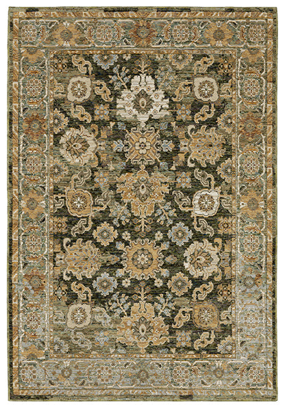 Oriental Weavers Sphinx Andorra 2417B Green/ Gold Area Rug