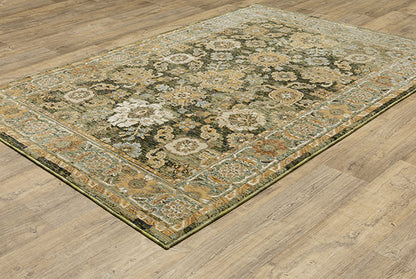 Oriental Weavers Sphinx Andorra 2417B Green/ Gold Area Rug