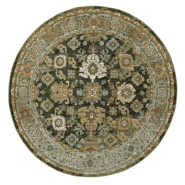 Oriental Weavers Sphinx Andorra 2417B Green/Gold Rugs