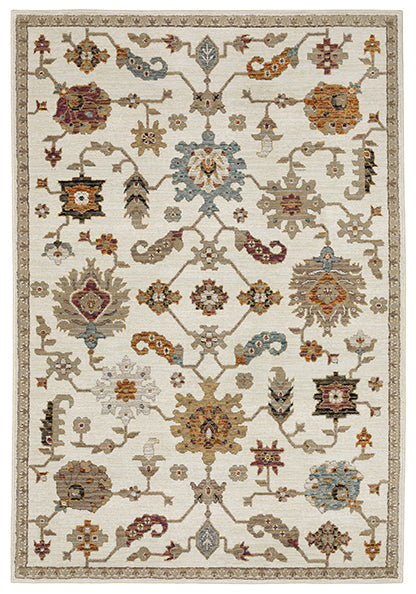 Oriental Weavers Sphinx Andorra 2419B Ivory/ Multi Area Rug