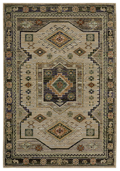 Oriental Weavers Sphinx Andorra 2442D Green/ Multi Area Rug