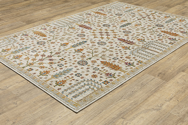 Oriental Weavers Sphinx Andorra 2449B Ivory/ Multi Area Rug