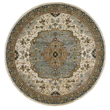 Oriental Weavers Sphinx Andorra 2451B Ivory/Blue Rugs