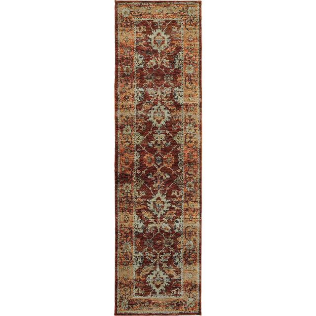 Oriental Weavers Sphinx Andorra 7154A Red/Gold Rugs