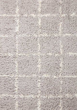 Angela Rose x Loloi Amira Ami-04 Silver/Ivory Rug.