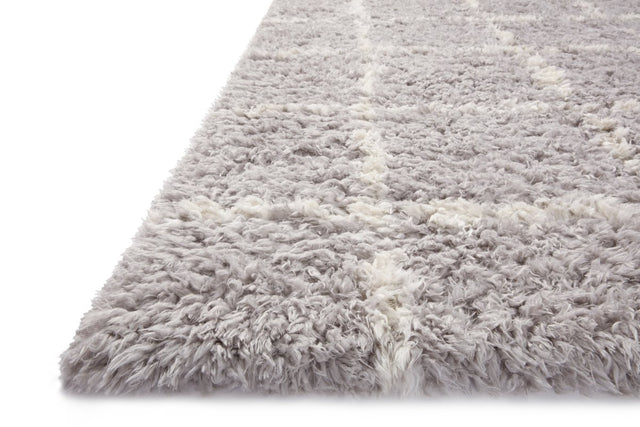 Angela Rose x Loloi Amira Ami-04 Silver/Ivory Rug.