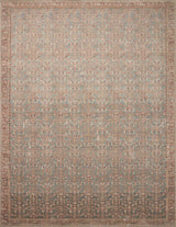 Angela Rose x Loloi Aubrey Aub-04 Blue/Terracotta Rug.
