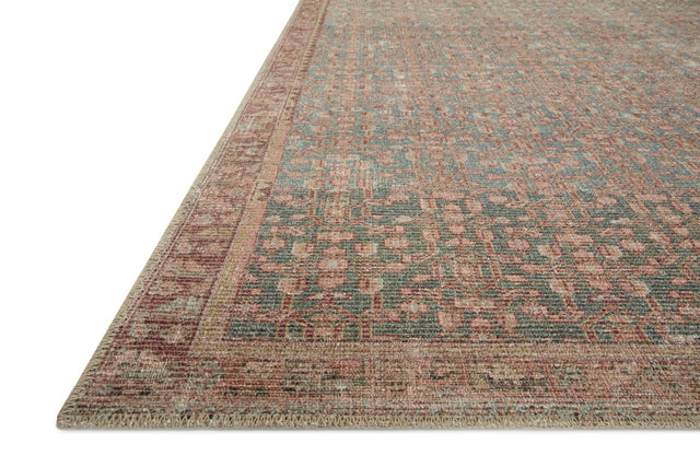 Angela Rose x Loloi Aubrey Aub-04 Blue/Terracotta Rug.