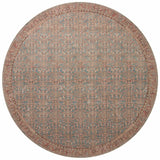 Angela Rose x Loloi Aubrey Aub-04 Blue/Terracotta Rug.
