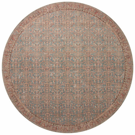 Angela Rose x Loloi Aubrey Aub - 04 Blue/Terracotta Rug - Angela Rose x Loloi - abreaub - 04bbtc500r