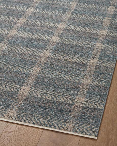 Angela Rose x Loloi Ember Emb-03 Blue/Beige Rug.