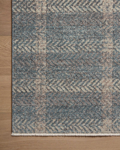 Angela Rose x Loloi Ember Emb-03 Blue/Beige Rug.