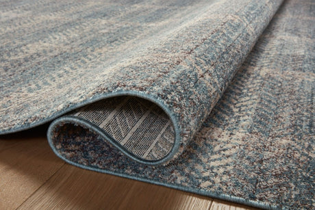 Angela Rose x Loloi Ember Emb-03 Blue/Beige Rug.