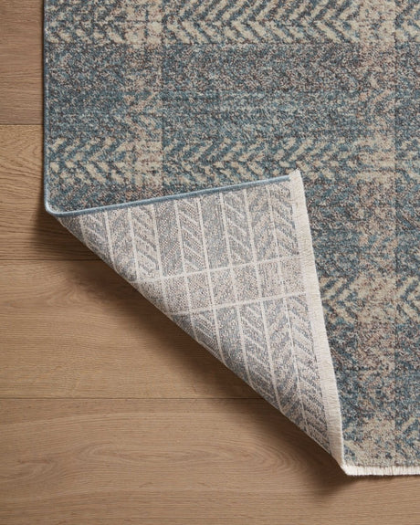 Angela Rose x Loloi Ember Emb-03 Blue/Beige Rug.