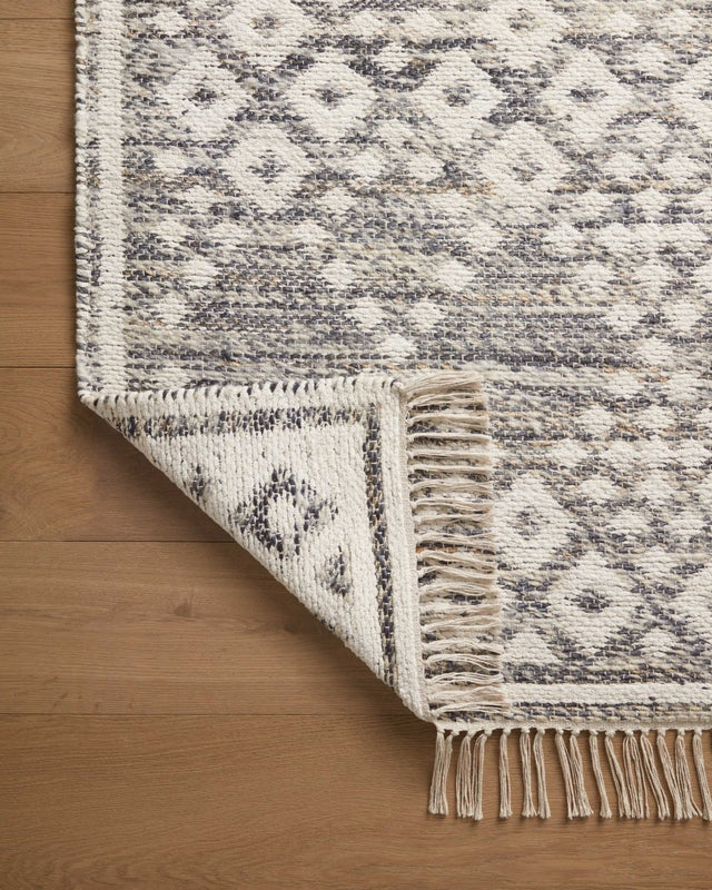 Angela Rose x Loloi Rivers Riv-01 Denim/Ivory Rug.