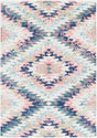 Surya Anika Ani-1027 White, Light Beige, Light Brown, Aqua, Teal, Dark Blue Rug.