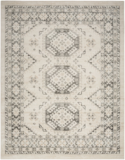 Nourison Serenity Home Srh01 Ivory Grey Area Rug