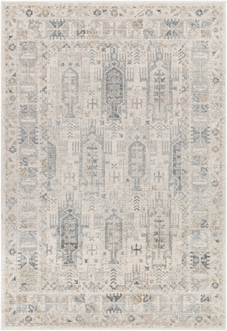 Surya Alpharetta Aph-2302 Cream, Light Beige, Medium Gray, Charcoal, Amber Rug.