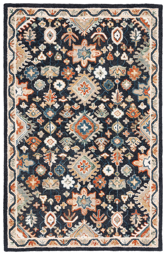 Safavieh Aspen Apn145Z Black/Rust Area Rug