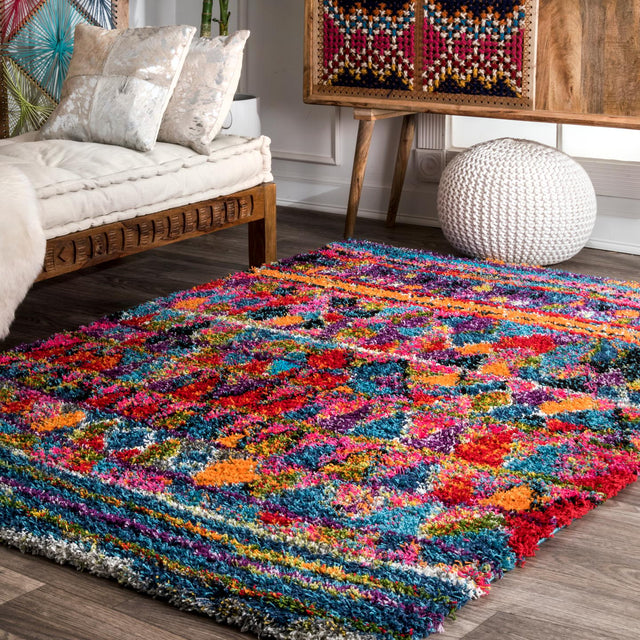 Nuloom Leisha Moroccan Shaggy Ozxl09A Multi Area Rug