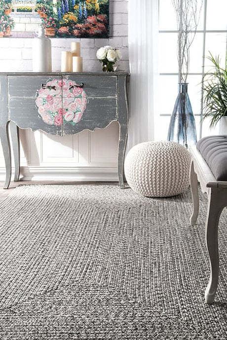 AreaRugs.com Adra Hjfv Salt And Pepper Rugs.