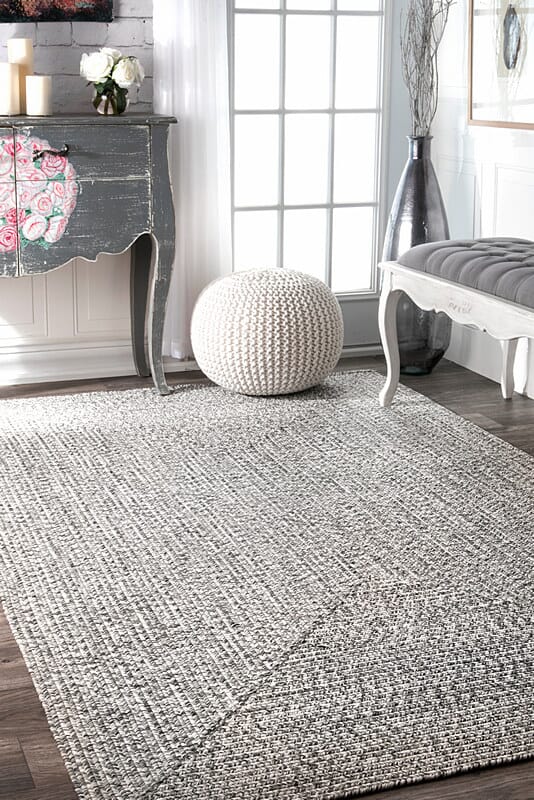 AreaRugs.com Adra Hjfv Salt And Pepper Rugs.