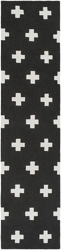 AreaRugs.com Chiyah Phi4752 Onyx Black / Ivory Rugs.