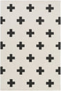 AreaRugs.com Chiyah Phi4756 Ivory / Onyx Black Rugs.