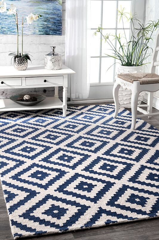 AreaRugs.com Chiyah Xukj238N Navy Rugs.