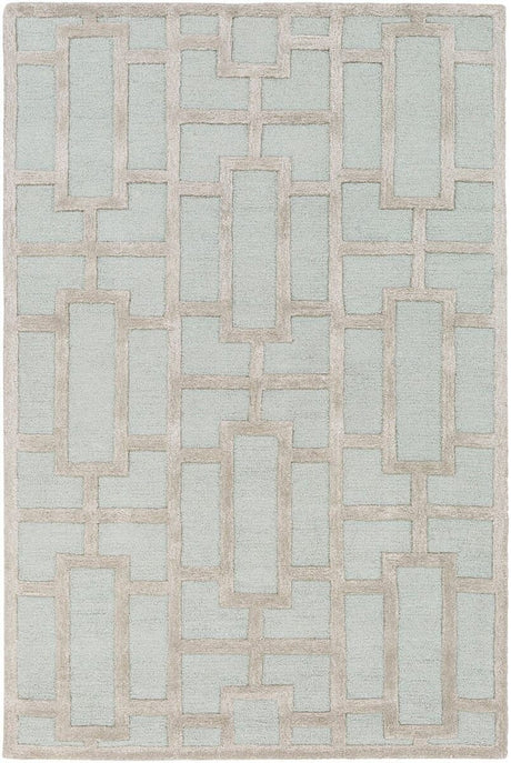 AreaRugs.com Kantari Ka1205 Light Blue / Ivory Rugs.