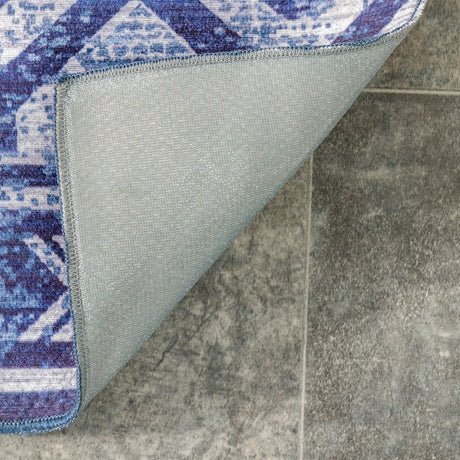 AreaRugs.com Machine Washable Wavaj Nwa1001A Blue Rug - AreaRugs.com - nwa1001a - 610