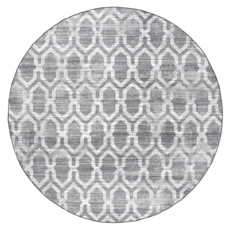 AreaRugs.com Machine Washable Wavaj Nwa1001B Gray Rug - AreaRugs.com - nwa1001b - 610