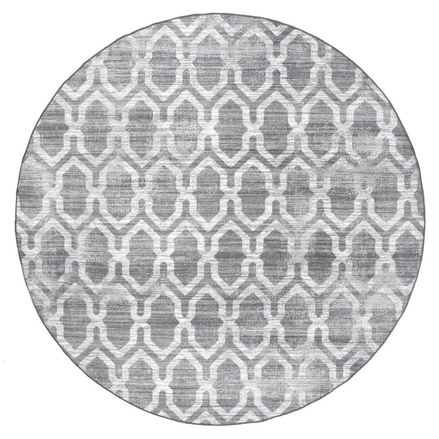 AreaRugs.com Machine Washable Wavaj Nwa1001B Gray Rug.