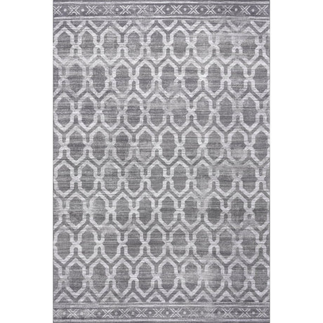 AreaRugs.com Machine Washable Wavaj Nwa1001B Gray Rug - AreaRugs.com - nwa1001b - 610