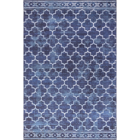 AreaRugs.com Machine Washable Wavaj Nwa1004A Blue Rug - AreaRugs.com - nwa1004a - 610